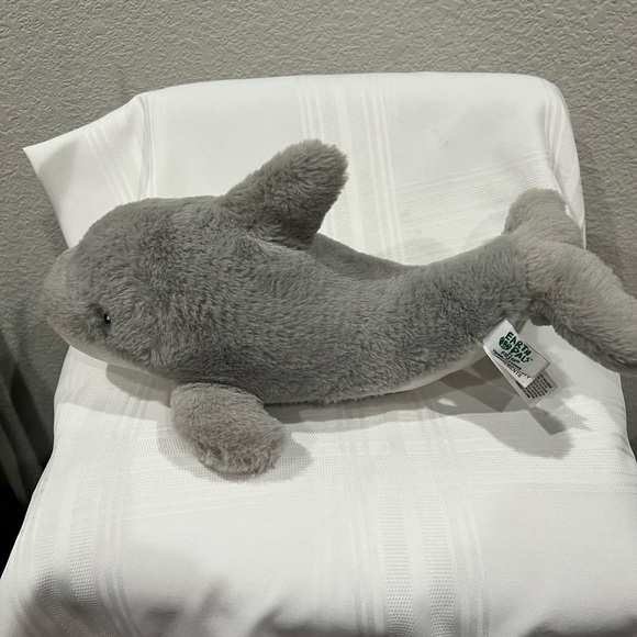 Gray Dolphin plush stuffed animal 16 in - Picture 3 of 5